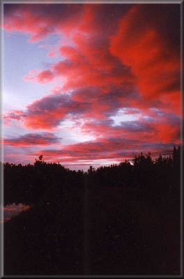Some of the most beautiful sunsets in the world are everyday Alaskan scenery.