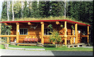 vacation in one of the log cabin bed and breakfast rooms.