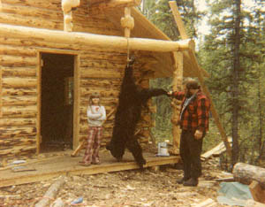 For an Alaskan family living in a tent, this bear was good eating.