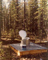 Donna's outhouse featured in Alaskan book, Outhouses of Alaska.