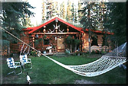 Alaska at its best: a log cabin home.